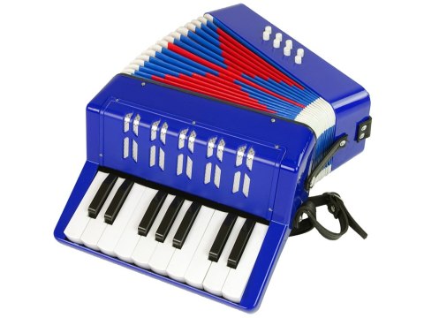 Akordeon Instrument Muzyczny Dla Dzieci Muzyka Niebieski LEAN Toys