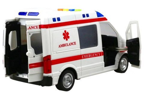 Auto Karetka Pogotowia Ambulans Efekty Gra Świeci LEAN Toys