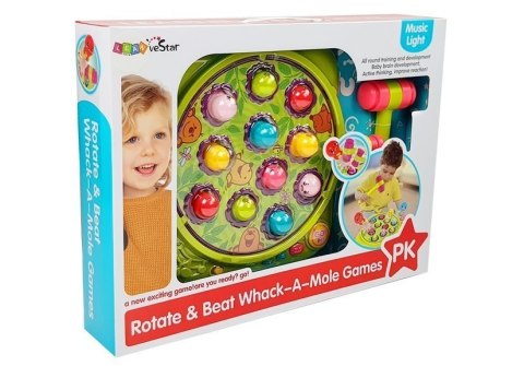 Gra Zręcznościowa Uderz Kreta Dźwięk LEAN Toys