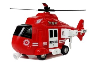 Helikopter Ratunkowy Straż Pożarna 1:16 Hak Dźwięk Światła LEAN Toys