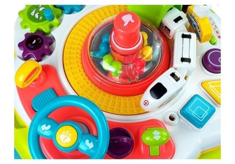 Stoliczek Edukacyjny Pianinko Pociąg Kierownica Dźwięk LEAN Toys