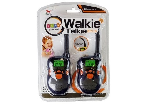 Walkie Talkie Krótkofalówki Zasięg 100 m Granatowe Dla Dzieci LEAN Toys