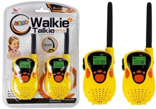 Walkie Talkie Krótkofalówki Zasięg 100 m Żółte Dla Dzieci LEAN Toys