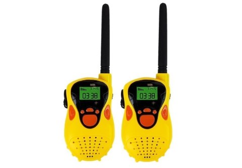 Walkie Talkie Krótkofalówki Zasięg 100 m Żółte Dla Dzieci LEAN Toys