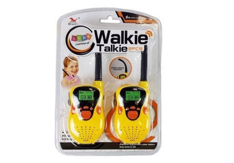 Walkie Talkie Krótkofalówki Zasięg 100 m Żółte Dla Dzieci LEAN Toys