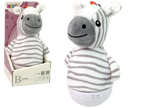 Wańka Wstańka Zebra Lampka Muzyka LEAN Toys