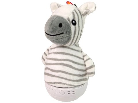 Wańka Wstańka Zebra Lampka Muzyka LEAN Toys