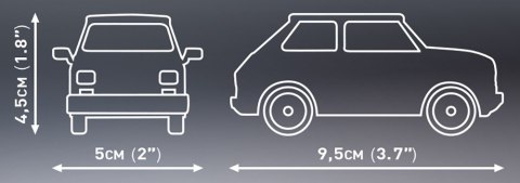 Klocki Youngtimer Collection Fiat 126p el Cobi Klocki