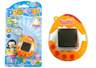 Tamagotchi w Jajku Gra Elektroniczne Zwierzątko Pomarańczowe LEAN TOYS