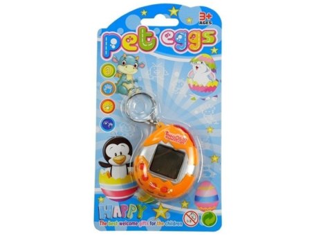 Tamagotchi w Jajku Gra Elektroniczne Zwierzątko Pomarańczowe LEAN TOYS