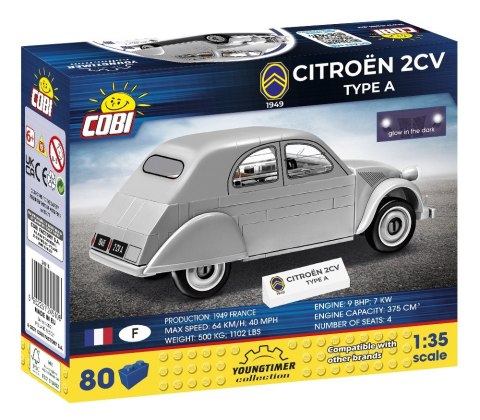 Klocki Citroen 2CV Typ A 1949 Cobi Klocki