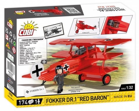 Klocki Fokker Dr.1 Red Baron Cobi Klocki