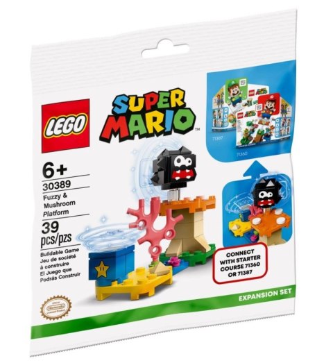 Klocki Super Mario 30389 Fuzzy i platforma z grzybem LEGO