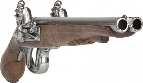 Metalowy pistolet pirata Pulio