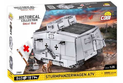 Klocki HC Great War Sturmpanzerwagen A7V 840 elementów Cobi Klocki