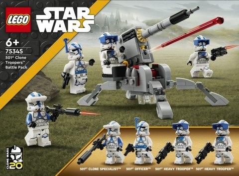 Klocki Star Wars 75345 Zestaw bitewny - żołnierze-klony z 501. legionu LEGO