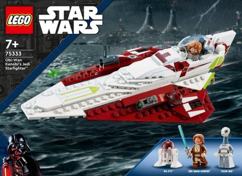 Klocki Zestaw konstrukcyjny Star Wars 75333 Myśliwiec Jedi Obi-Wana Kenobiego LEGO