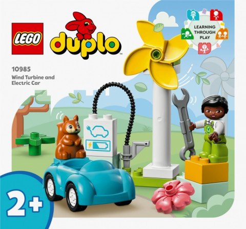 DUPLO 10985 Turbina wiatrowa i samochód elektryczny LEGO