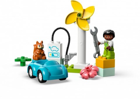 DUPLO 10985 Turbina wiatrowa i samochód elektryczny LEGO