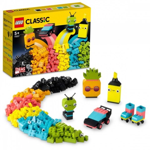 Klocki Classic 11027 Kreatywna zabawa neonowymi kolorami LEGO