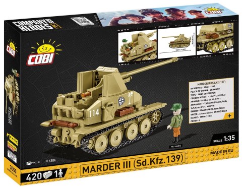 Klocki Marder III Sd.Kfz.139 Cobi Klocki