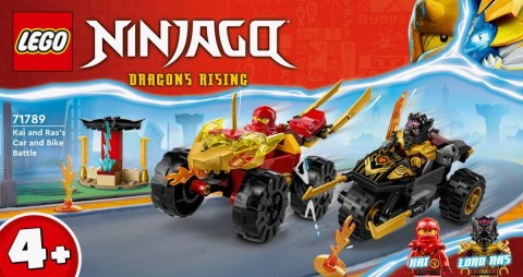 Klocki Ninjago 71789 Bitwa samochodowo-motocyklowa między Kaiem a Rasem LEGO