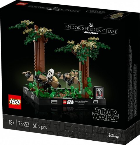 Star Wars 75353 Diorama: Pościg na ścigaczu przez Endor LEGO