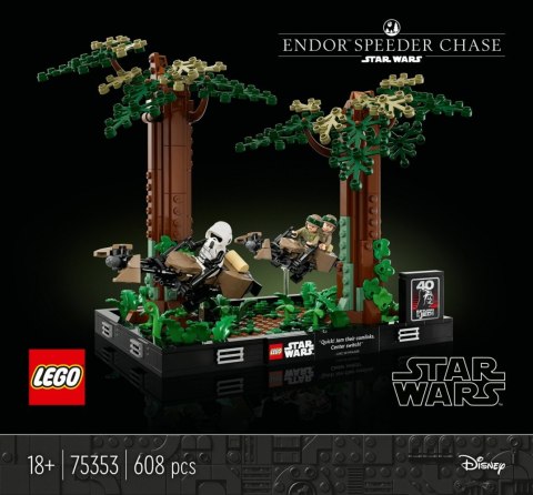 Star Wars 75353 Diorama: Pościg na ścigaczu przez Endor LEGO