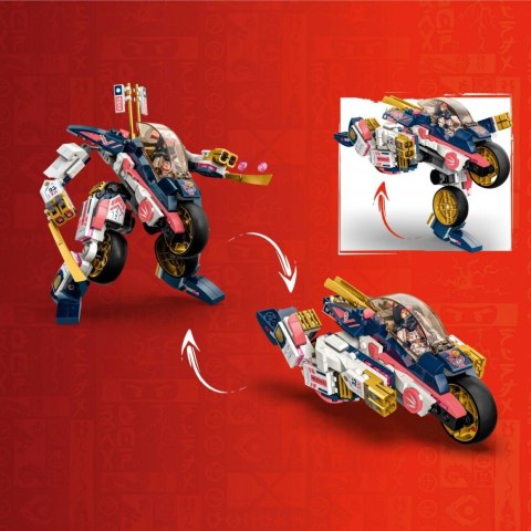 Klocki Ninjago 71792 Mech Sory zmieniający się w motocykl wyścigowy LEGO