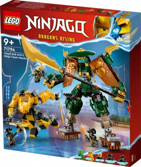 Klocki Ninjago 71794 Drużyna mechów ninja Lloyda i Arina LEGO