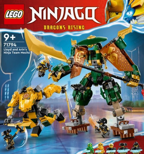 Klocki Ninjago 71794 Drużyna mechów ninja Lloyda i Arina LEGO