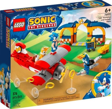 Klocki Sonic 76991 Tails z warsztatem i samolot Tornado LEGO