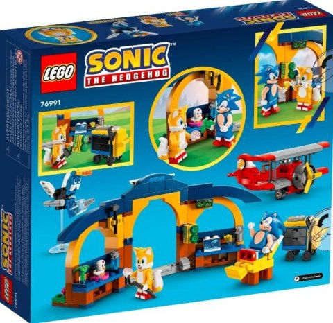 Klocki Sonic 76991 Tails z warsztatem i samolot Tornado LEGO