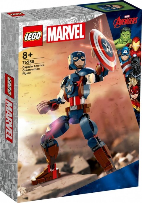 Klocki Super Heroes 76258 Marvel Figurka Kapitana Ameryki do zbudowania LEGO