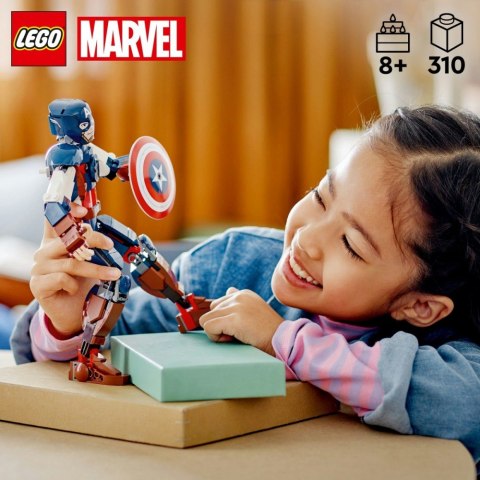 Klocki Super Heroes 76258 Marvel Figurka Kapitana Ameryki do zbudowania LEGO