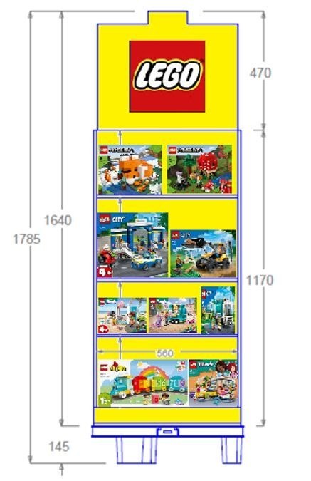 Generic MIX Display Standard prepack LEGO