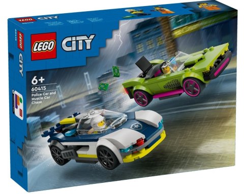 Klocki City 60415 Pościg radiowozu za muscle carem LEGO