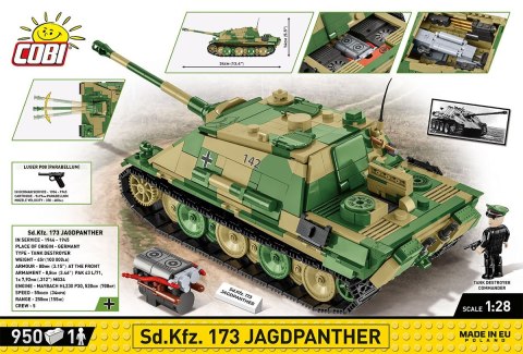 Klocki Historical Collection WWII Sd.Kfz.173 Jagdpanther 950 klocki Cobi Klocki