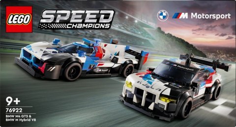 Klocki Speed Champions 76922 Samochody wyścigowe BMW M4 GT3 & BMW M Hybrid V8 LEGO Klocki Speed Champions 76922 Samochody wyścigowe BMW M4 GT3 & BMW M Hybrid V8 LEGO