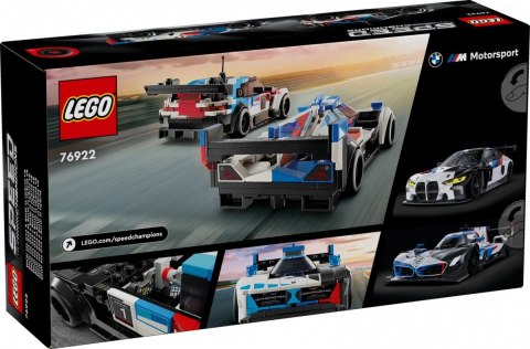 Klocki Speed Champions 76922 Samochody wyścigowe BMW M4 GT3 & BMW M Hybrid V8 LEGO Klocki Speed Champions 76922 Samochody wyścigowe BMW M4 GT3 & BMW M Hybrid V8 LEGO