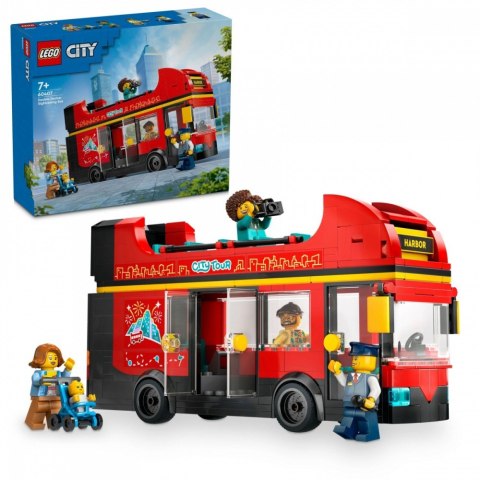 Klocki City 60407 Czerwony, piętrowy autokar LEGO