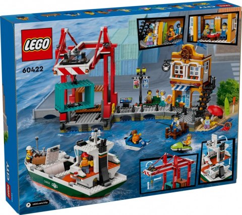 Klocki City 60422 Nadmorski port ze statkiem towarowym LEGO