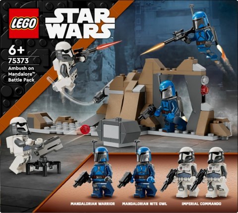 Klocki Star Wars 75373 Zasadzka na Mandalorze - zestaw bitewny LEGO