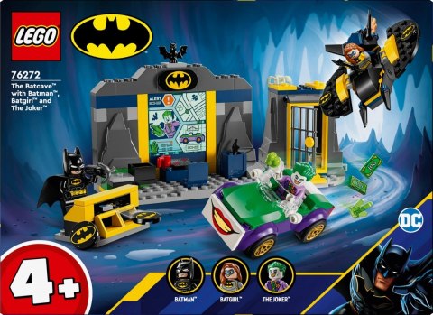 Klocki Super Heroes 76272 Jaskinia Batmana z Batmanem, Batgirl i Jokerem LEGO