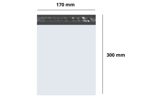 Folia Kurierska Koperta Foliopak 100 Sztuk 170x 300mm LEAN Toys