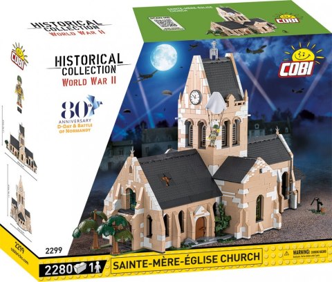 Klocki Kościół w Sainte-Mere-Eglise Cobi Klocki