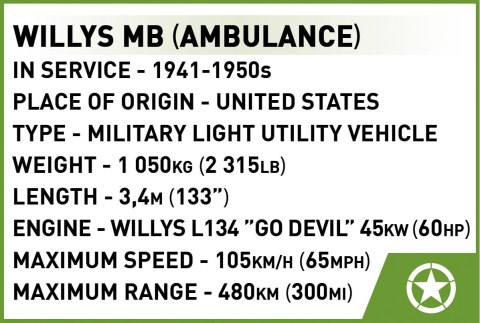 Klocki Medical Willys MB Cobi Klocki