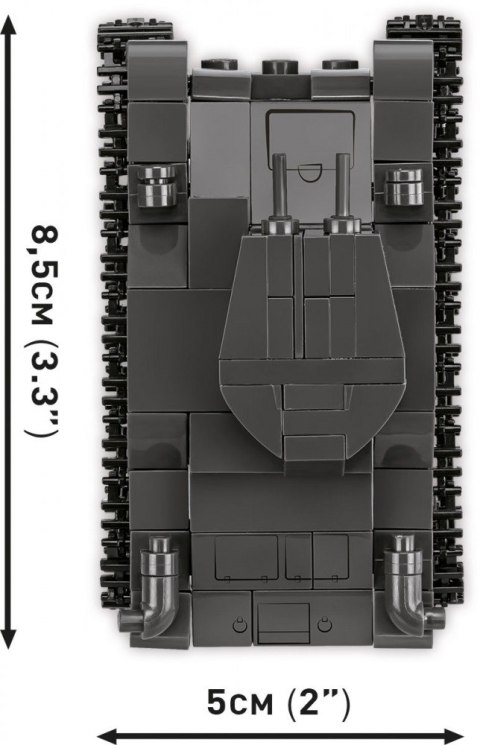 Klocki Renault R35 - Valentine IX - Panzer I Cobi Klocki