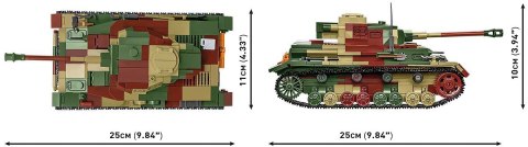 Klocki WWII PZKPFW IV AUSF.G 1107 klocków Cobi Klocki