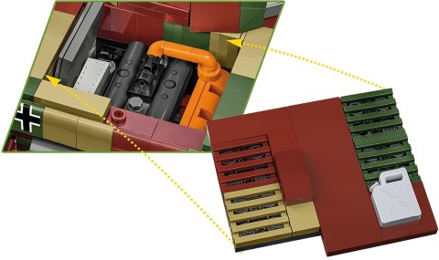 Klocki WWII PZKPFW IV AUSF.G 1107 klocków Cobi Klocki